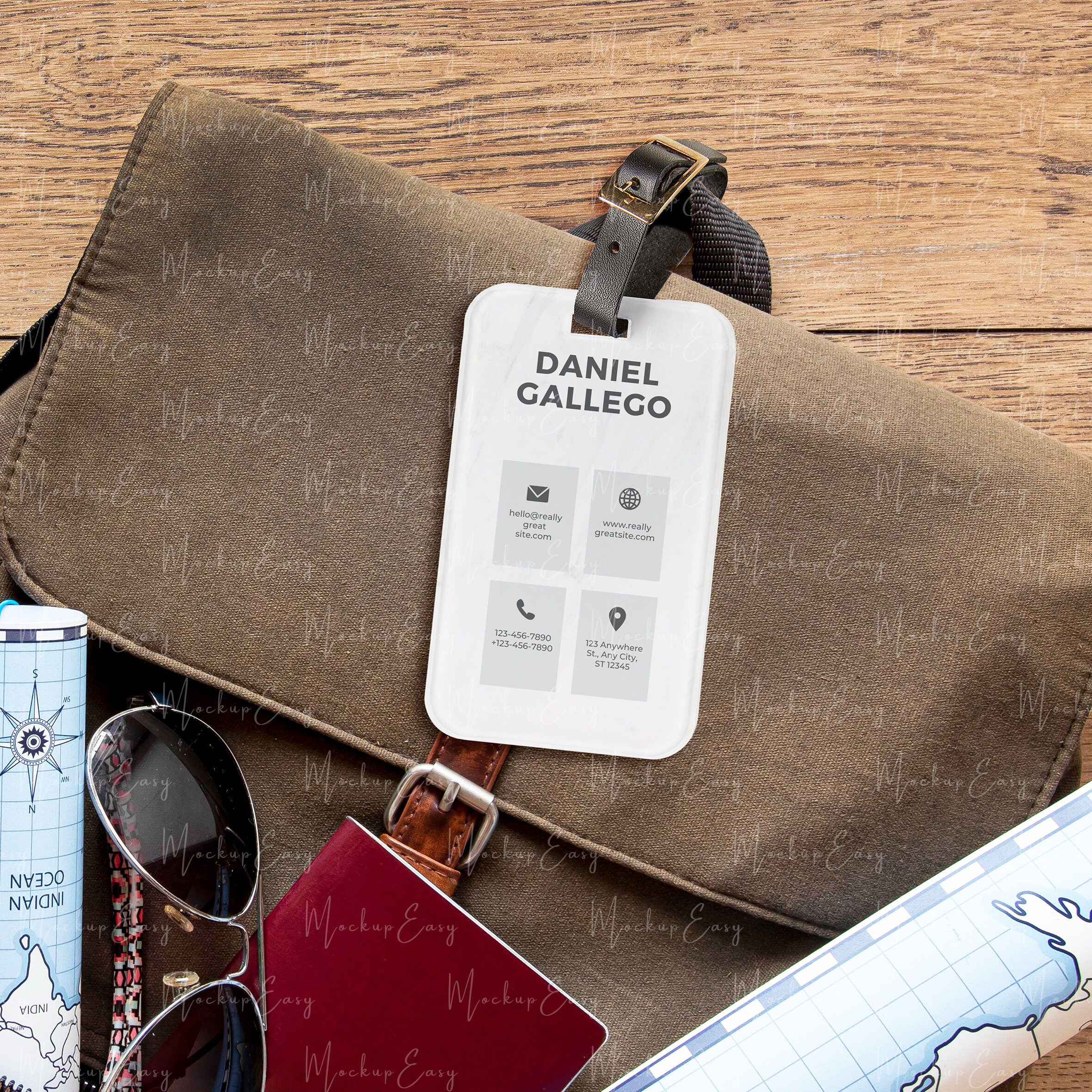 Luggage Tag Mockup Name Tag Mockup Suitcase Tag Mockup Etsy