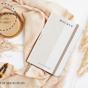 Minimal Planner Cover Template Mockup, Hardcover Journal Mockup, Book Mockup, Notebook Mockup, Simple Book Cover Template, Journal Mock ups