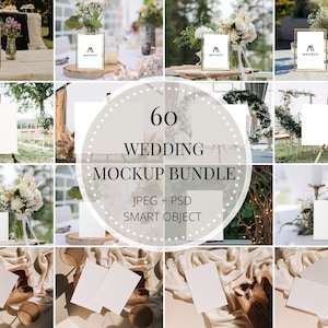 Paquete de maqueta de invitación de boda, maqueta de letrero de caballete, maqueta de número de mesa de boda, maqueta de tarjeta de felicitación, papelería de boda, maqueta de tarjeta