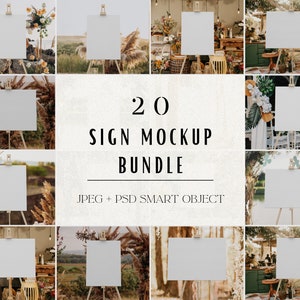 Wedding Welcome Sign Mockup Bundle, Program Mockup, Easel Mockup Bundle, Seating Chart Sign Mockup, Baby Shower Mockup, Bridal Shower Mockup