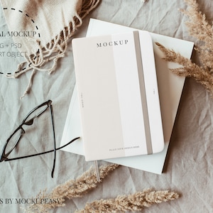 Autumn Planner Cover Mockup Template, Hardcover Journal Mockup, Book Mockup, Notebook Mockup, Minimal Book Cover Template, Journal Mock ups