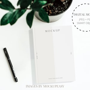 Book Mockup, Hardcover Journal Mockup, Notebook Mockup, Journal Mockup, Planner Mockup, Simple Book Cover Template, Journal Cover Mockup