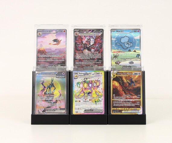 are pokemon cards 35pt Pokémon / Magic - 2 Compartment Card Holder for Magnetic Holder scratches and bending #256 35pt Perfect Fit Sleeves