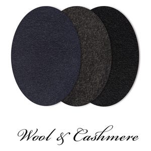 Ovale elleboogpatches van wol en kasjmier: opgenaaide truireparatie (paar)