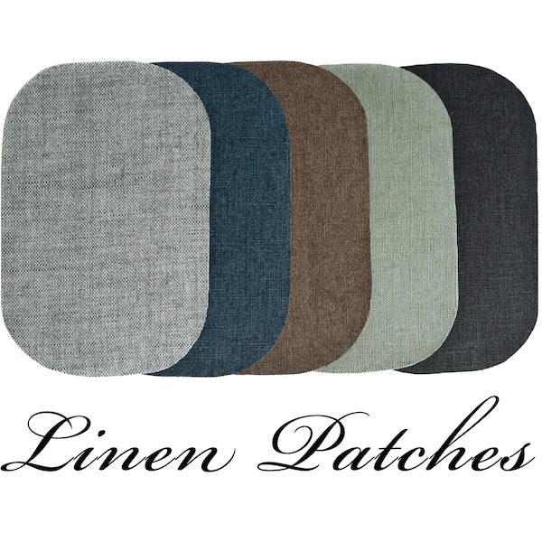 Pair of Linen Elbow Patches / Linen Elbow Patches / LN3