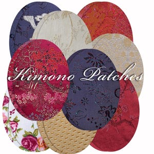 Kimono Elbow Patches: Sew-on Repair Appliques (Pair)