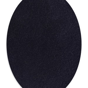 100% Cashmere Oval Elbow Patches / Pair of Elbow Patches for Sweater / Jumper Elbow Patches / Pure Cashmere / Elbow Pads / Sew-on Patches Navy Blue