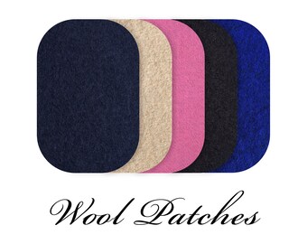 Wollen elleboogpatches voor trui / paar wollen elleboogpatches / truipatches / trui wollen elleboogpatches / 3 maten / wollen patches / opnaaibaar