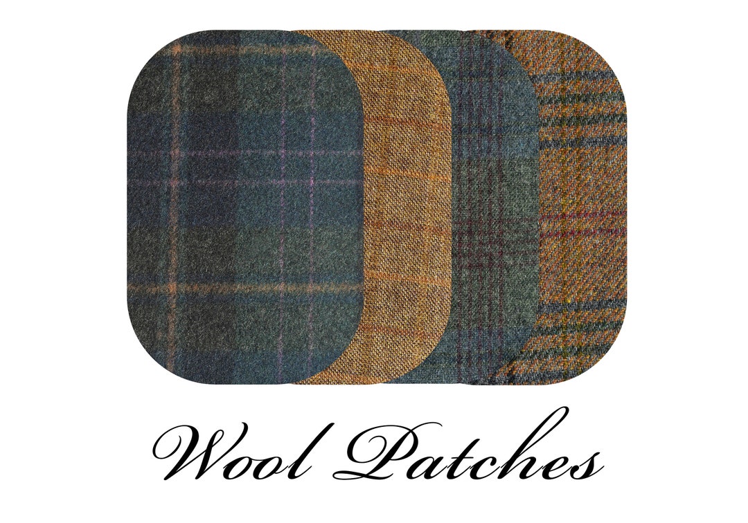 Pair of Wool Elbow Patches for Sweater / Wool Elbow Patches / Sweater