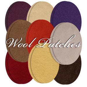 Wool Elbow Patches: Sew-on Sweater Repair (Pair)