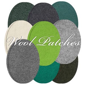 Wool Elbow Patches: Sew-on Sweater Repair (Pair)