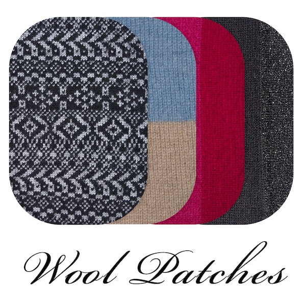 Paire de patchs de coude en laine / patchs de coude pour pull / patchs / patchs de pull / patchs tricotés / patch pour la réparation des dommages aux trous de pull