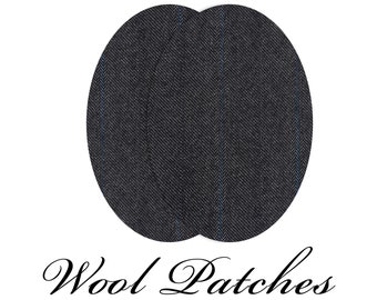 Patchs de coude ovales en laine / Paire de patchs de coude en laine / Patchs de pull / Patchs de pull / 3 tailles / Patchs de laine / WOBL23