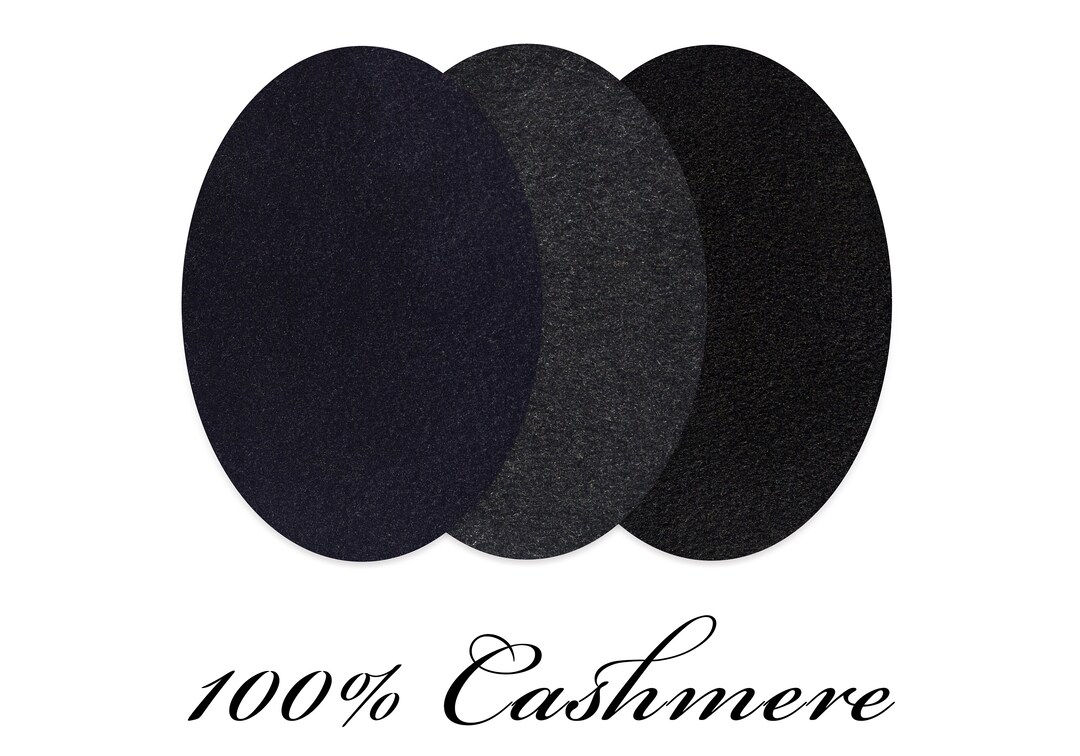 100 Cashmere Oval Elbow Patches / Pair of Elbow Patches for Sweater