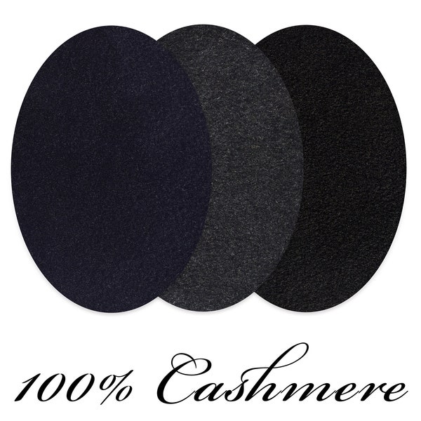 100% Cashmere Oval Elbow Patches / Pair of Elbow Patches for Sweater / Jumper Elbow Patches / Pure Cashmere / Elbow Pads / Sew-on Patches