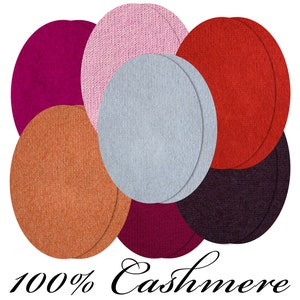 100% Cashmere Sweater Patches / Knit Patches / Elbow Patches for Sweater / Pair of Elbow Patches / Sew-on Elbow Patches / Pure Cashmere