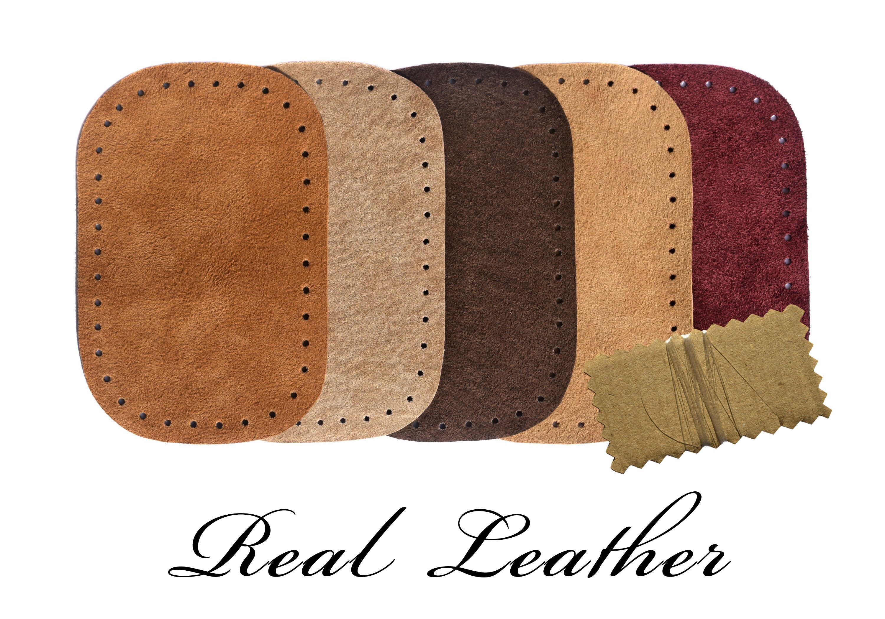 Pair of Suede Patches / Real Leather Elbow Patches / Genuine Etsy