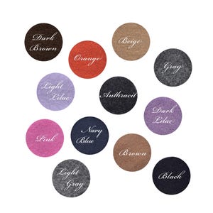 Angora Wool Circle Patches: Sweater Hole Repair Applique One Piece