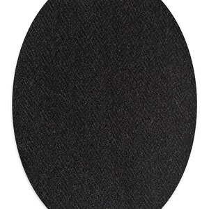 Patchs de coude ovales 100% Cachemire / Paire de patchs de coude pour pull / Patchs de coude jumper / Cachemire pur / Coudières / Patchs à coudre Black Herringbone