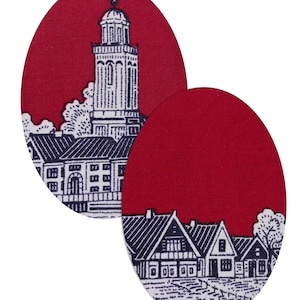 Cotton Elbow Patches: Sew-on Knit Repair Patches (Pair)