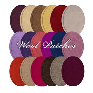 Coudières en laine : réparation de pulls à coudre (paire)