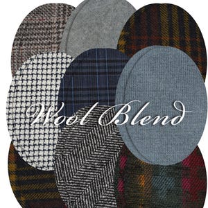 Wool Blend Oval Elbow Patches: Sew-on Sweater Repair (Pair)