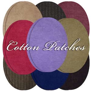 Cotton Corduroy Elbow Patches: Pair of Repair Appliques