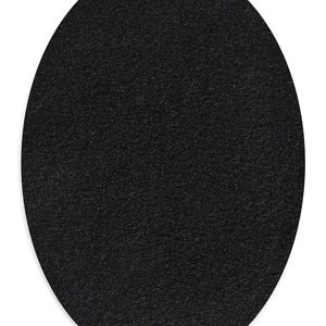 100% Cashmere Oval Elbow Patches / Pair of Elbow Patches for Sweater / Jumper Elbow Patches / Pure Cashmere / Elbow Pads / Sew-on Patches Black