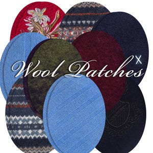 Wool Oval Elbow Patches: Sew-On Sweater Repair