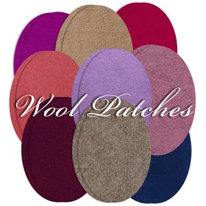 Wool Elbow Patches: Sew-on Sweater Repair (Pair)