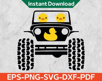 Duck Duck Wave Offroad SVG PNG, You've Been Duck Svg 4x4 Vinyl Decal Sticker Tshirt Design, Instant Download Eps,Svg,Png,Dxf,Pdf