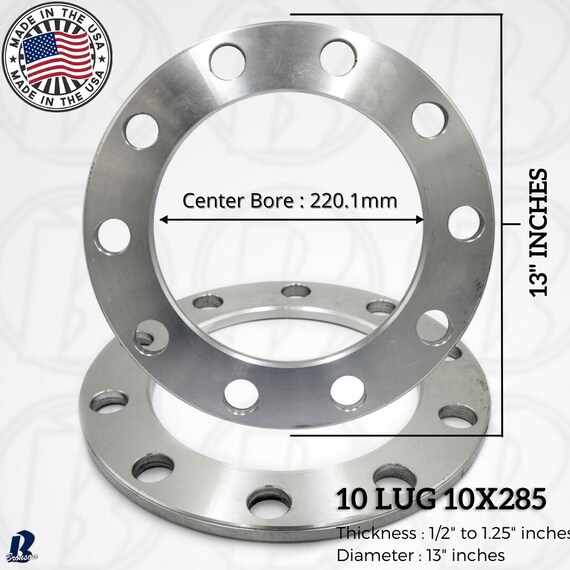10x285 Semi Truck Wheel Spacers USA MADE Etsy