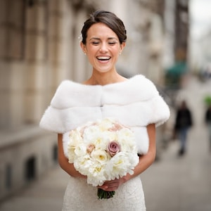 Luxurious Mink Fur Bridal Stole Jacket – Winter Wedding Essential