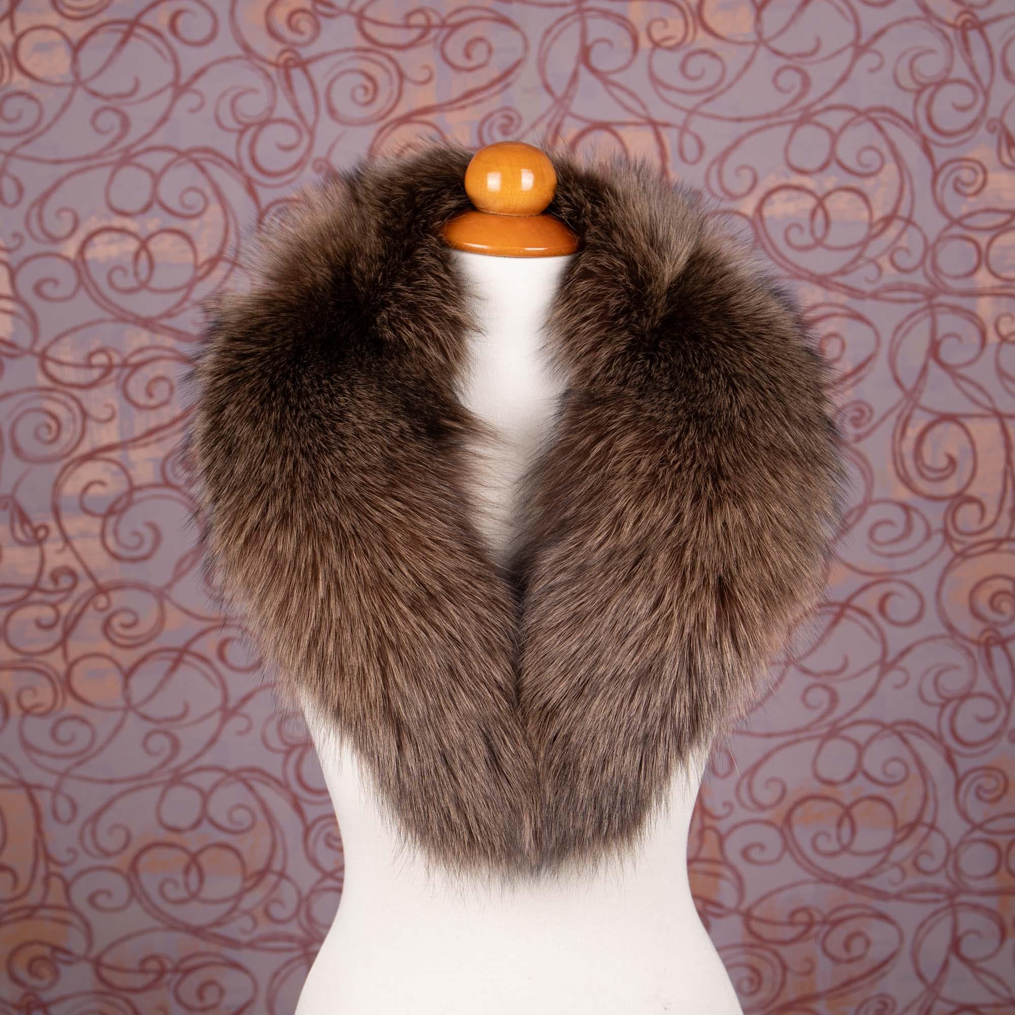 Hair Accessory (NEW) Dark Brown FOX FUR! Real Dark Brown Fox Fur Headband New Manufactured in US - rrfurs main image 2