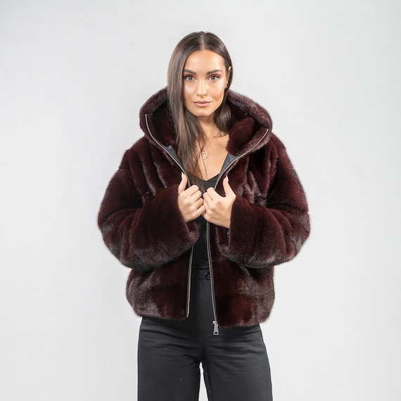 Monogram Mink Hooded Wrap Coat - Women - Ready-to-Wear