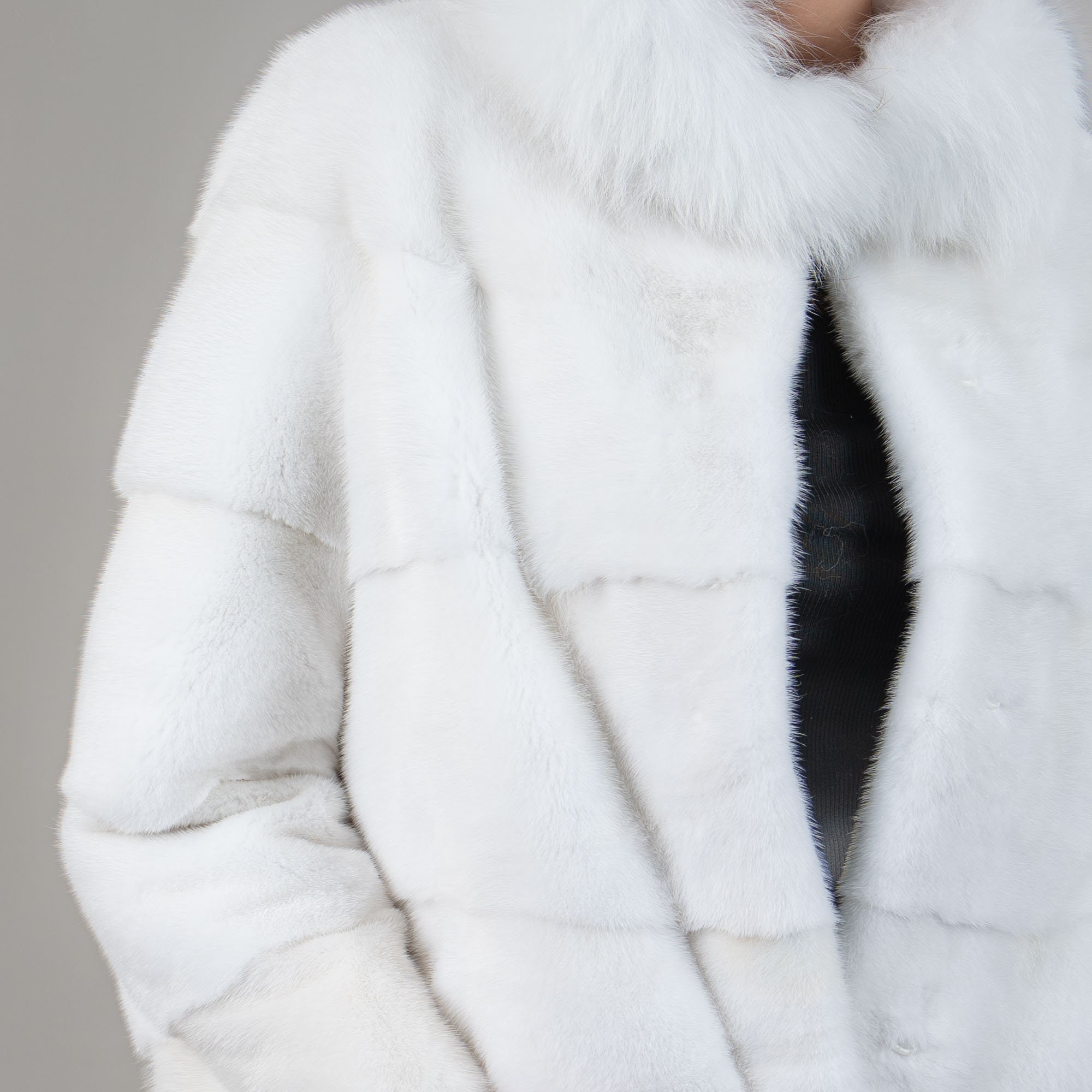 White mink best sale fur