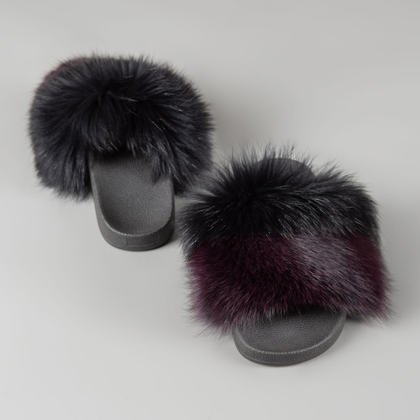 fur slides zara