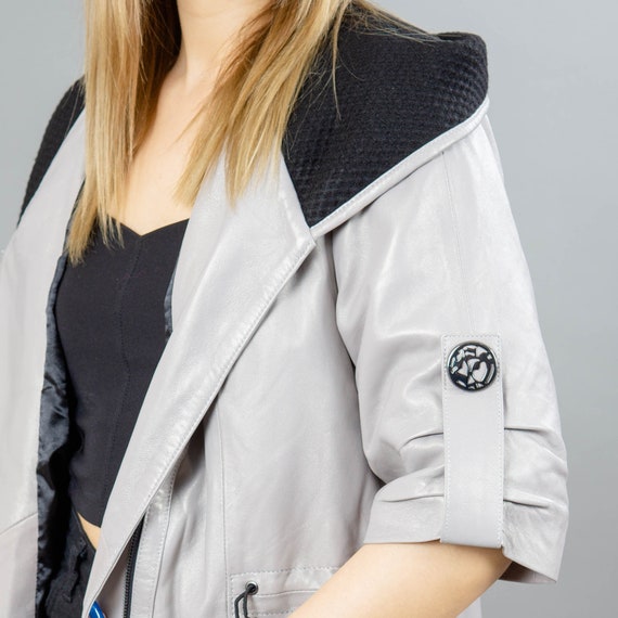 Leather Trim Monogram Mink Open-Arm Jacket - Women - Ready-to-Wear