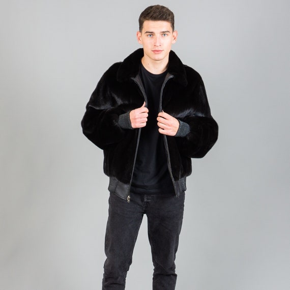 Faux Fur Reversible Jacket - Black
