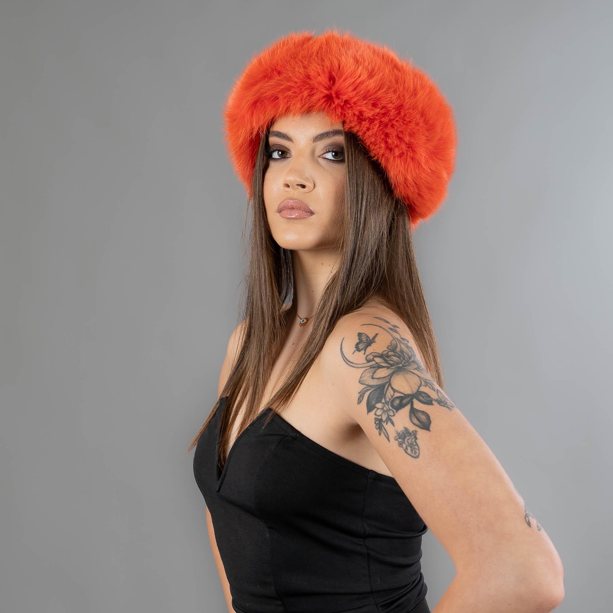 Orange Fur Headband - Etsy