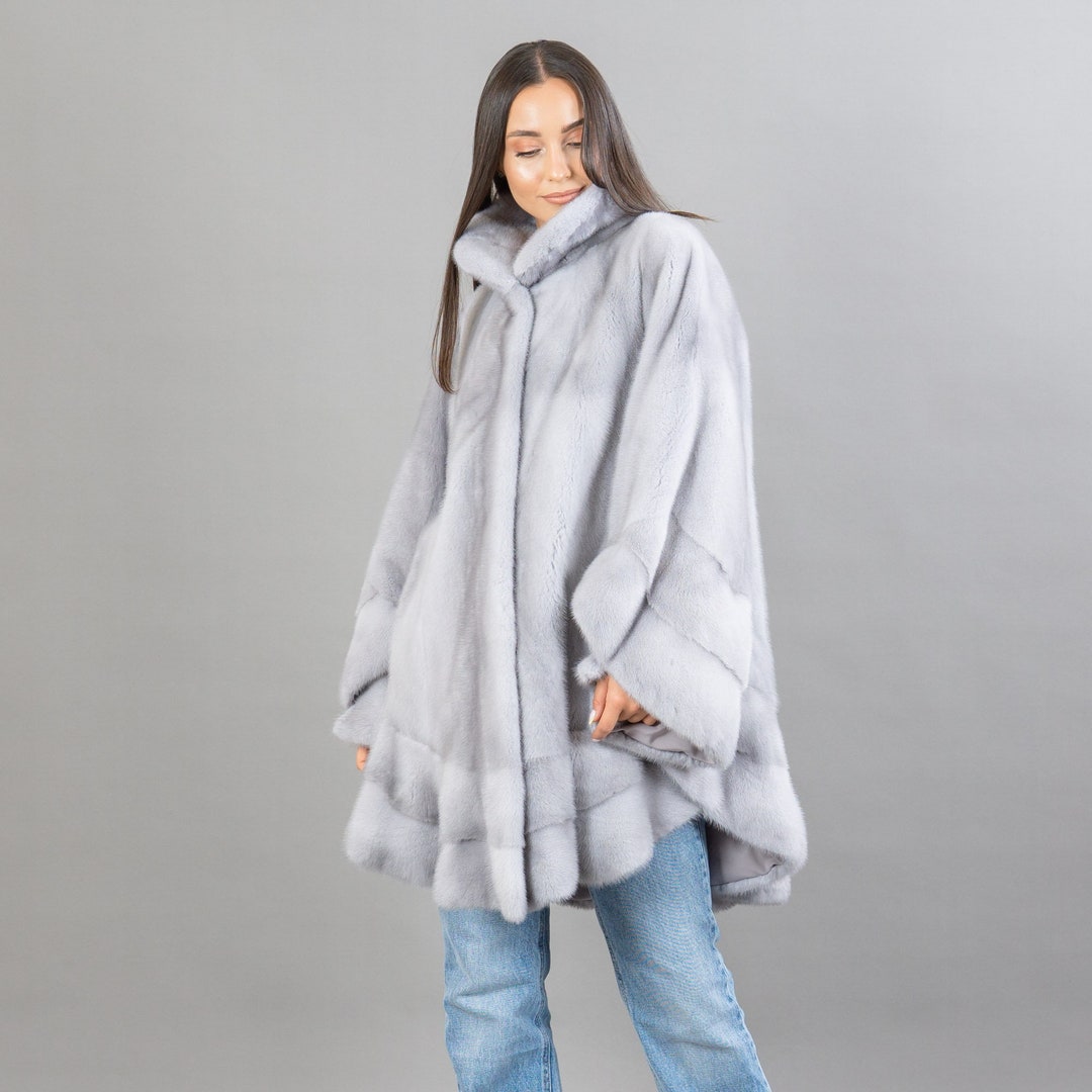 sheller pocket fur cocoon coat グレー pocket fur cocoon coat – shéller / シェリエ