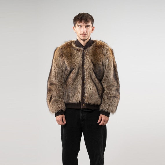Raccoon Fur Short Jacket – Luxurious & Warm - Etsy