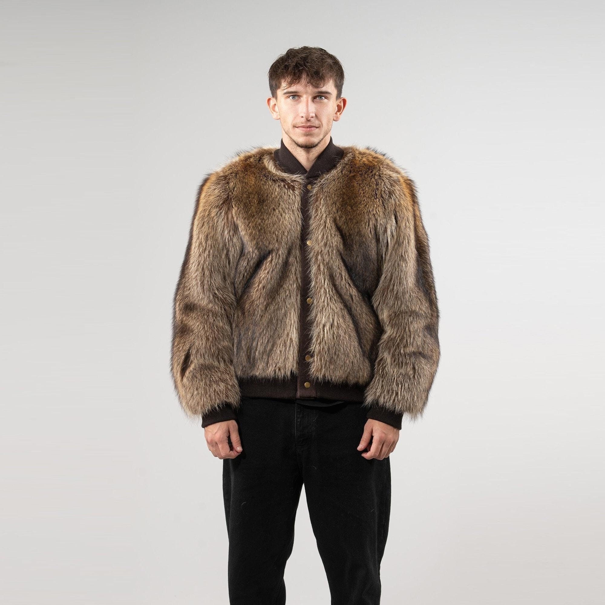 Raccoon Fur Short Jacket – Luxurious & Warm - Etsy