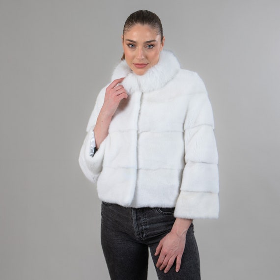 Fox fur puffer jacket deals
