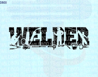 Welder Svg Cutting File, Welding Silhouette Svg, Welding Torch Svg, Skilled Welder Dad Svg, Welding Clipart Svg, Cricut Welding Svg