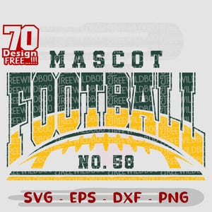 Football SVG, Custom Football Team Template, Football Mom SVG, Cricut Cut Files, Football Logo svg, Football Team Shirts Svg