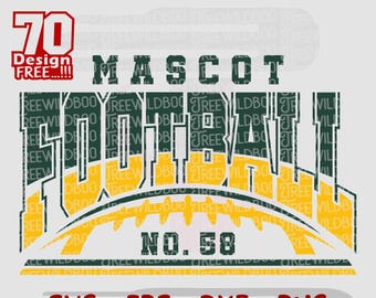 Football SVG, Custom Football Team Template, Football Mom SVG, Cricut Cut Files, Football Logo svg, Football Team Shirts Svg