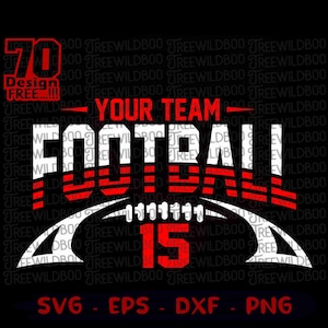 Football Team Svg, Custom Football Svg, Football Shirt Design, Football Season Svg, Football Logo, rugby svg