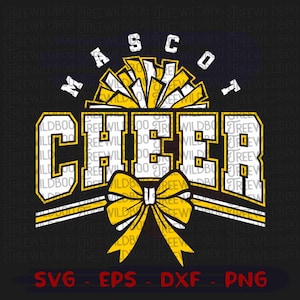 Cheer Svg, Cheerleading Svg, Cheer Mom Svg, Cheerleader Svg, Pom Poms Svg, Megaphone Svg, Cheer Team Template