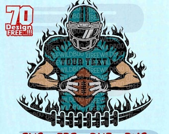Football player svg, Customizable Football name svg, Football svg, Football Player Png, football team, Football Shirt Svg